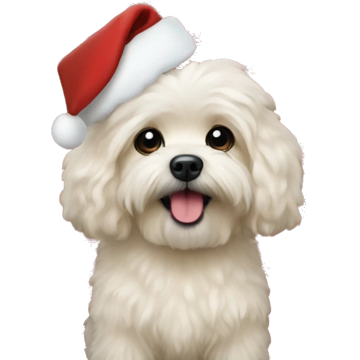Maltipooo christmas emoji