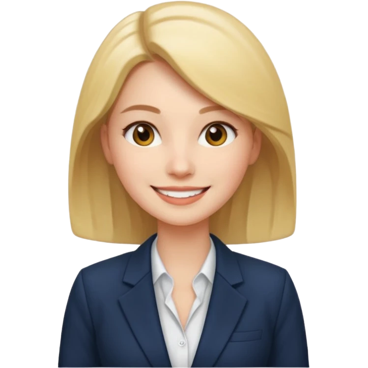 Девушка бизнесвумен на работе  emoji