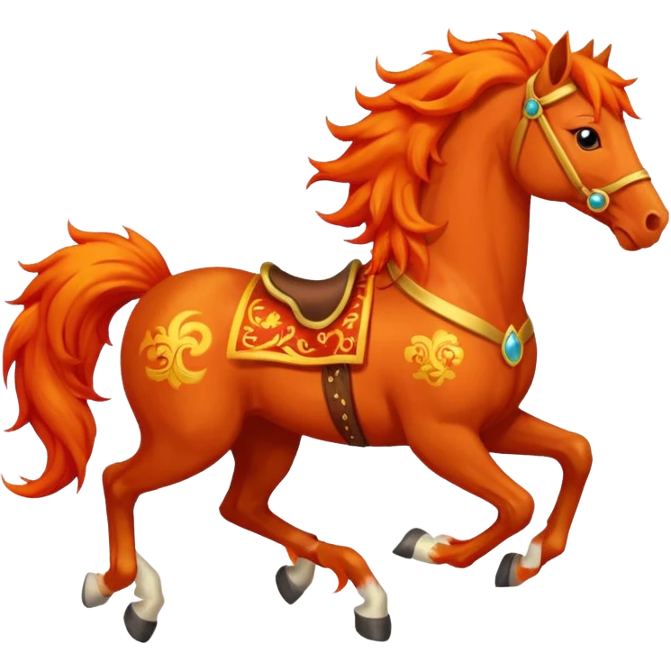 fire horse for lunar new year emoji