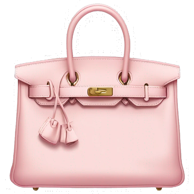 Light pink birkin Hermes bag emoji