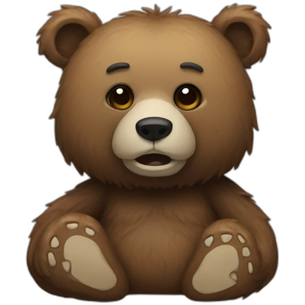 dead bear emoji