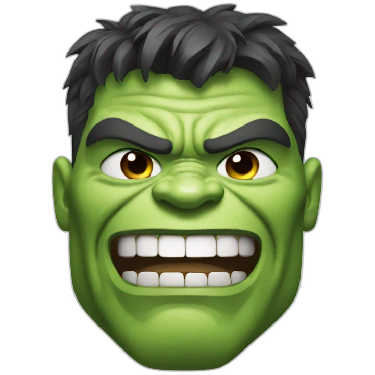 smiling hulk emoji
