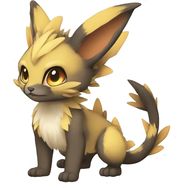 a anthro chibi-style Fakémon-hybrid full body emoji