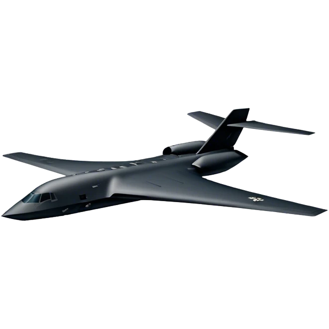 B-2 Spirit bomber - Northrop B-2 (Model Year: 2021) (Iconic colour: Stealth black) emoji