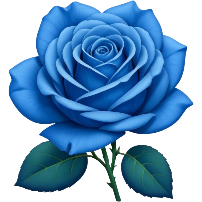 Rosa de color azul emoji