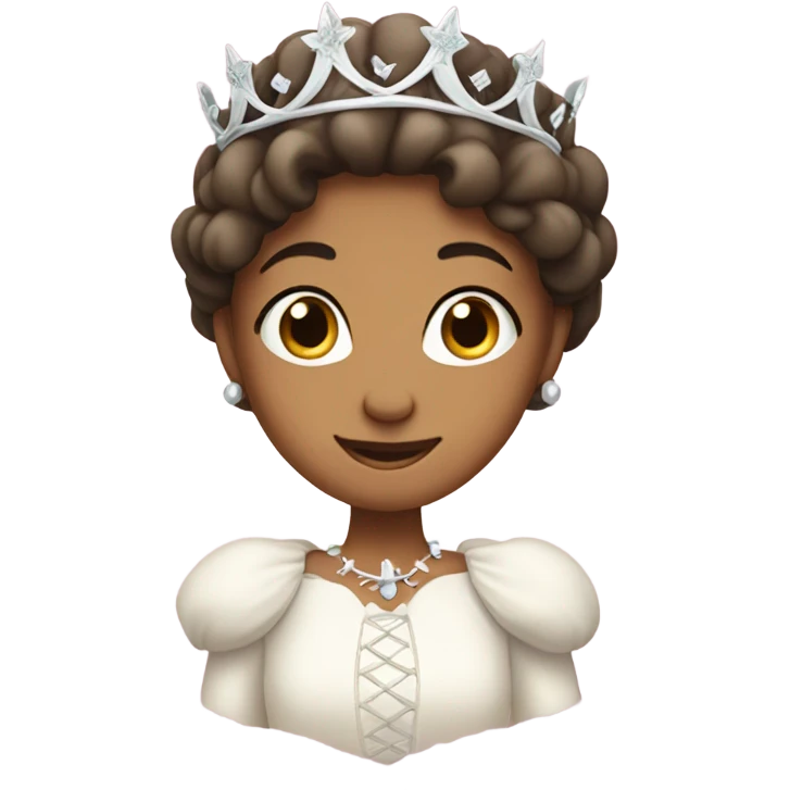 white princess with hands flat under chin grinning  emoji