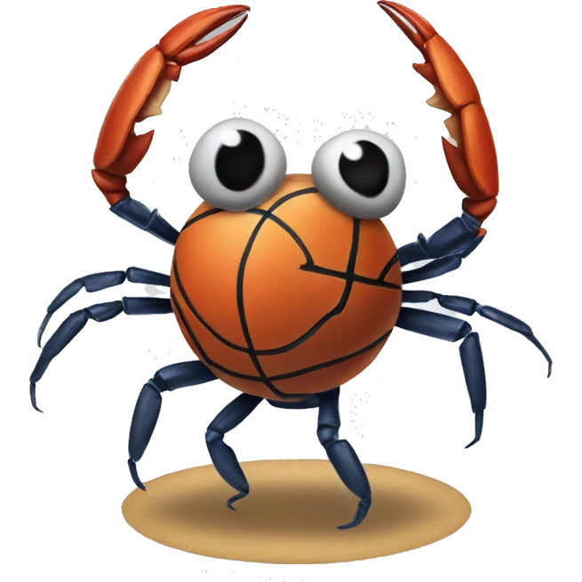 A crabsketball emoji