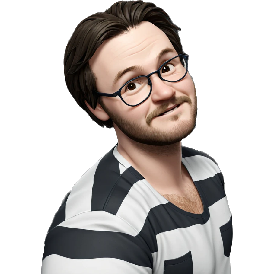 prisoner with glasses and beard emoji