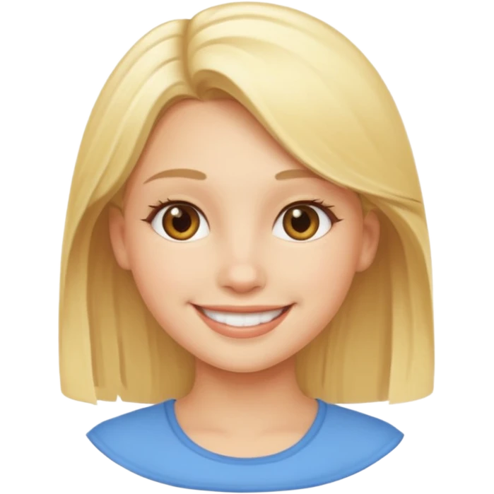 Fille amoureuse blonde emoji