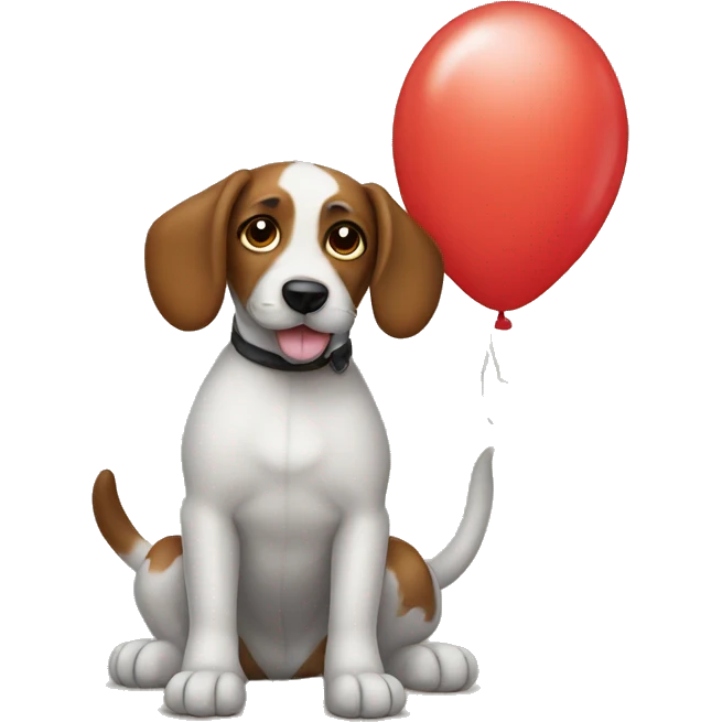 Dog balloon emoji