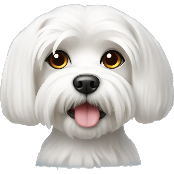 White Maltese dog emoji