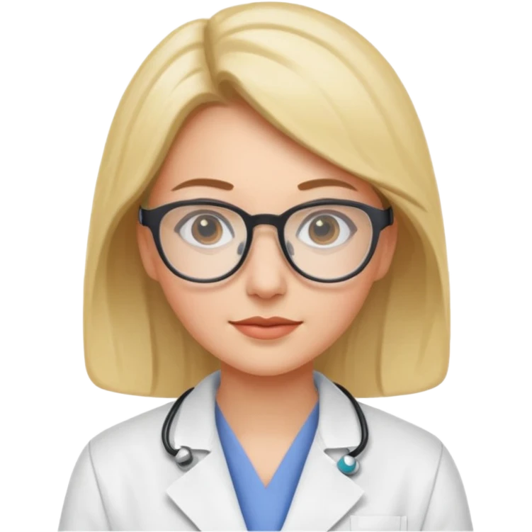gözlüklü bilim insanı kadın emoji