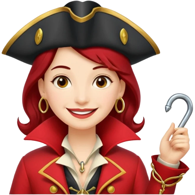 captain hook as a woman emoji