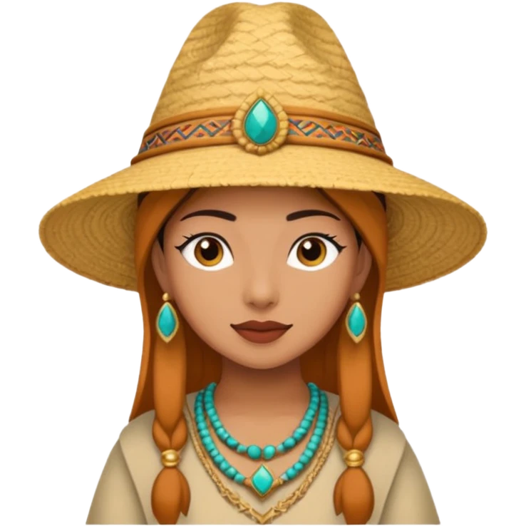 Raya with salakot hat emoji