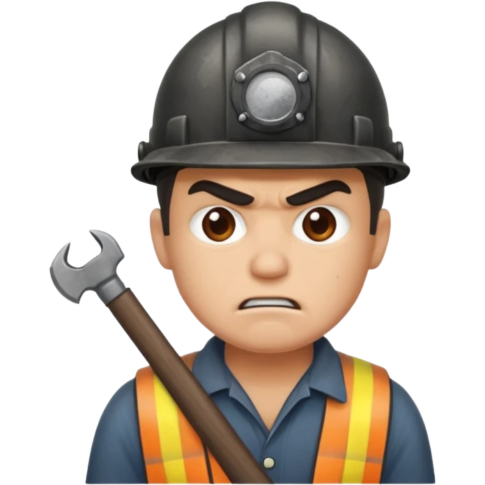 Armed angry miner emoji