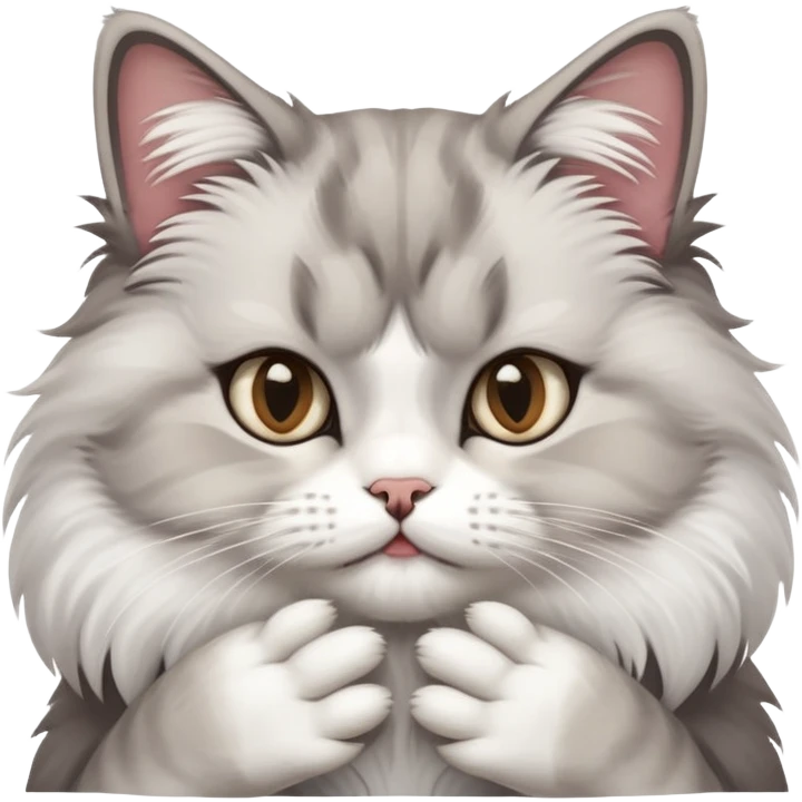 Shushing cat emoji