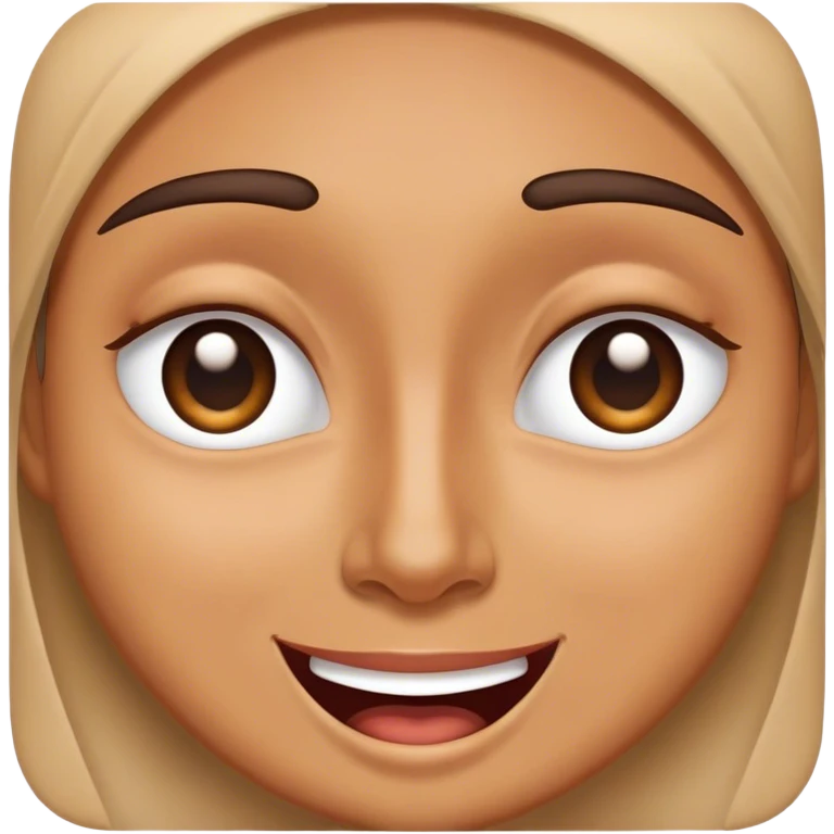 Rolling eyes but happily emoji