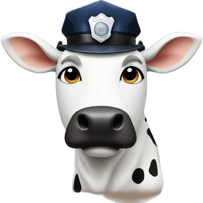 A police cow emoji