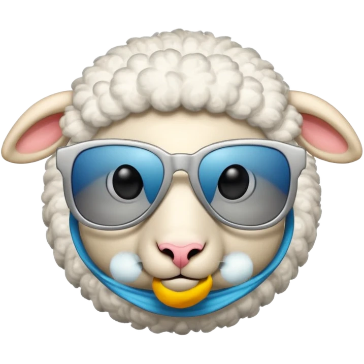  sheep with sunglasses emoji