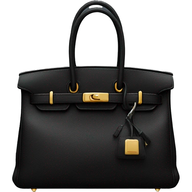 Black birkin bag emoji