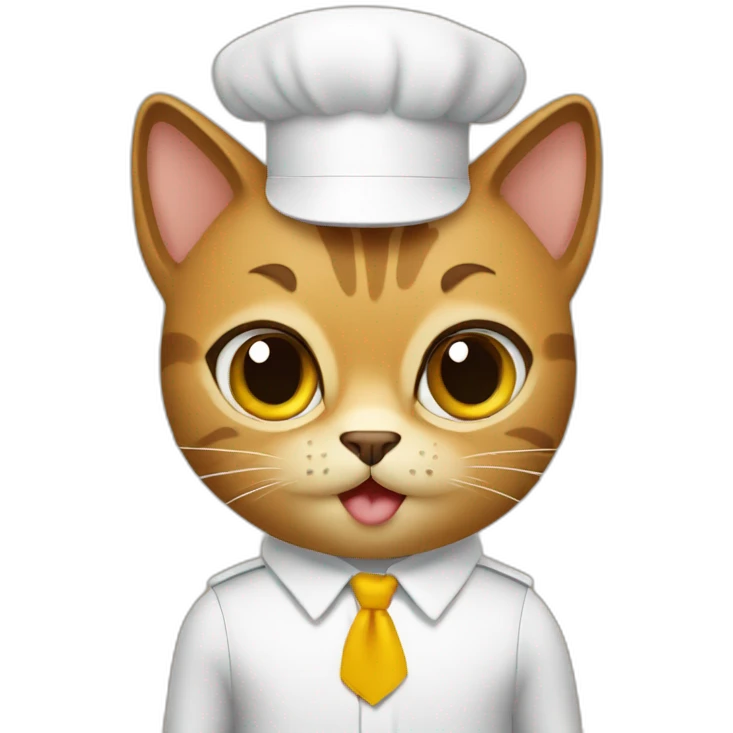 gato con pelaje cafe emoji