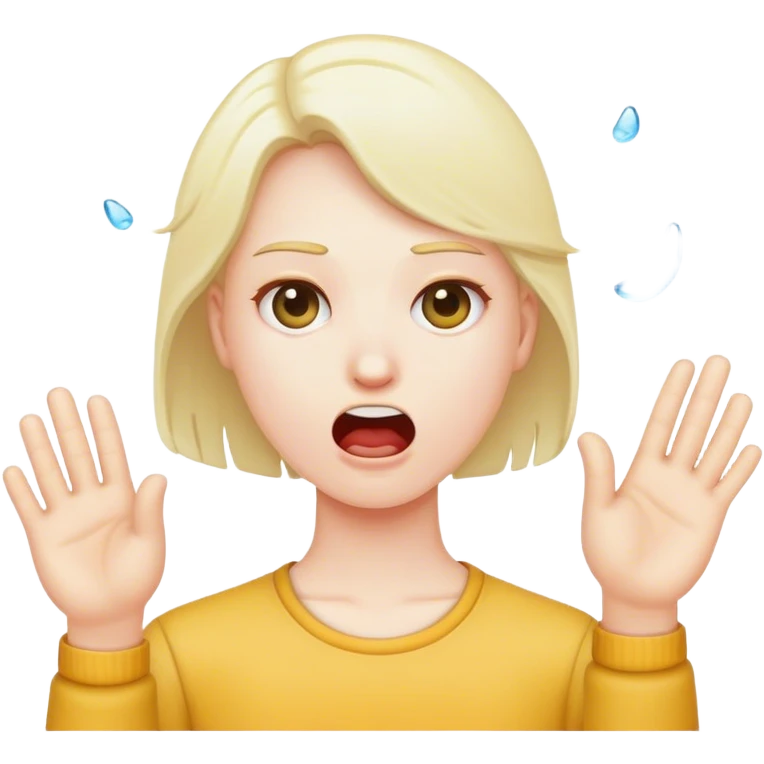 Throwing up emoji