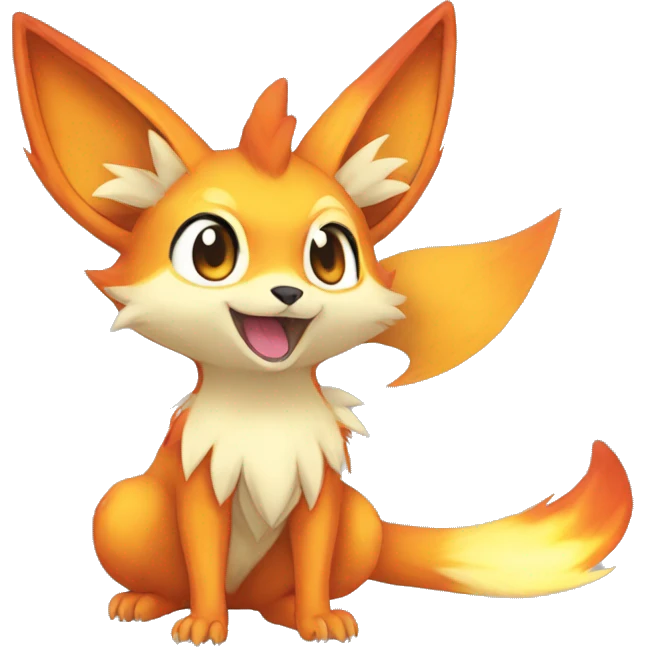  Fennekin-Quilava—Charmander-Fakemon Full body emoji