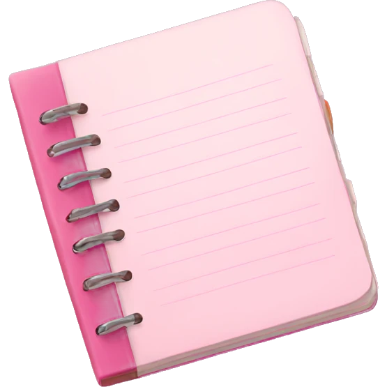 pink notebook  emoji