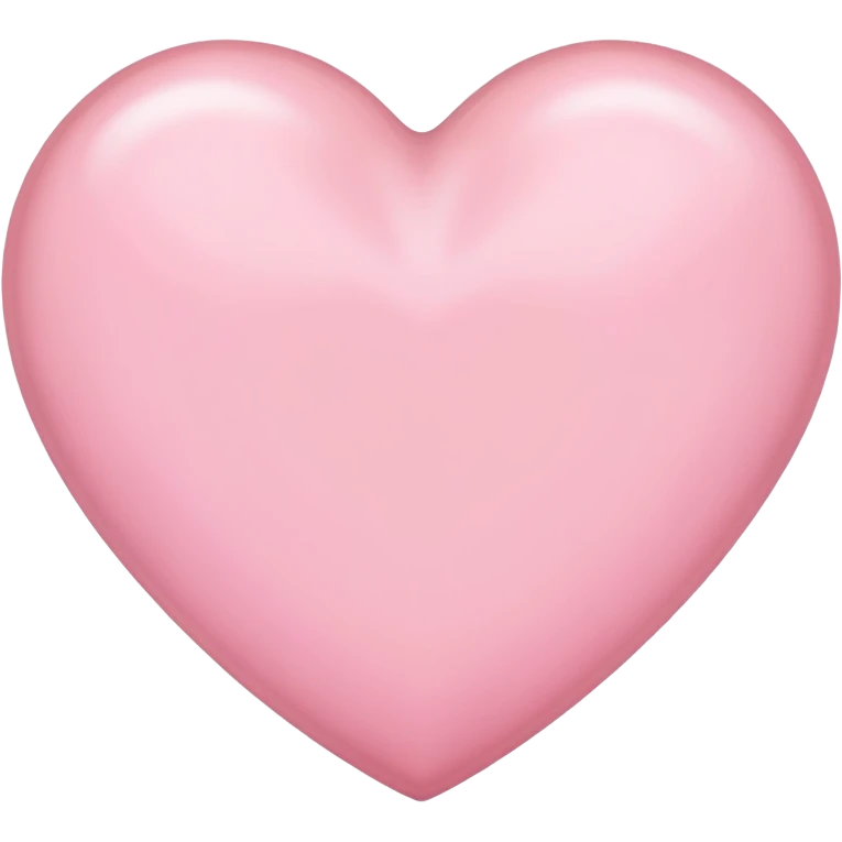 Light pink heart emoji