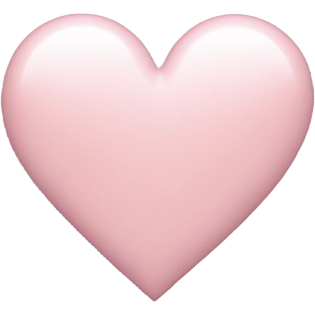 light pink heart emoji