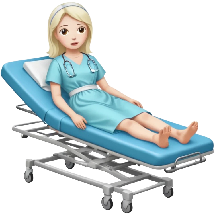 woman on stretcher emoji