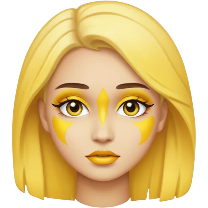 yellow makeup  emoji