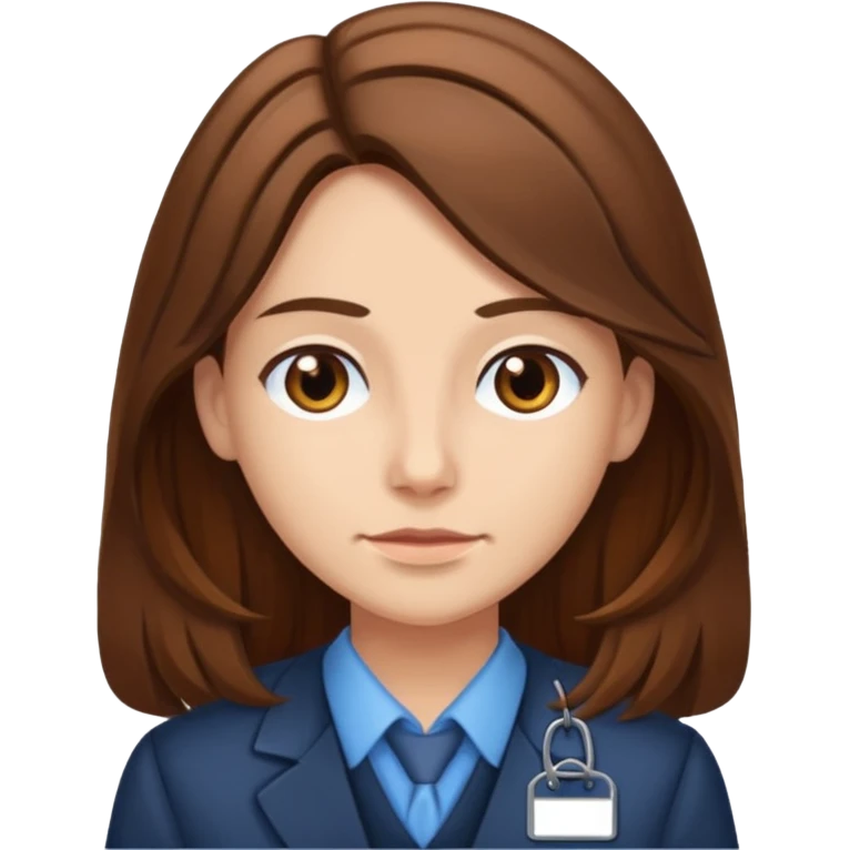civilian long haired juror with nametag emoji