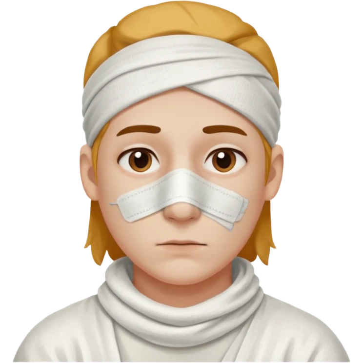 plaster on only nose emoji