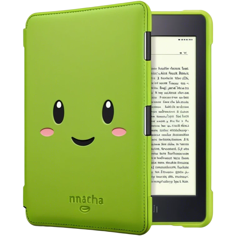 kindle na cor verde matcha emoji