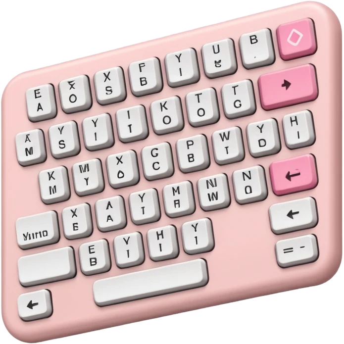 light pale pink Shortcut keyboard emoji