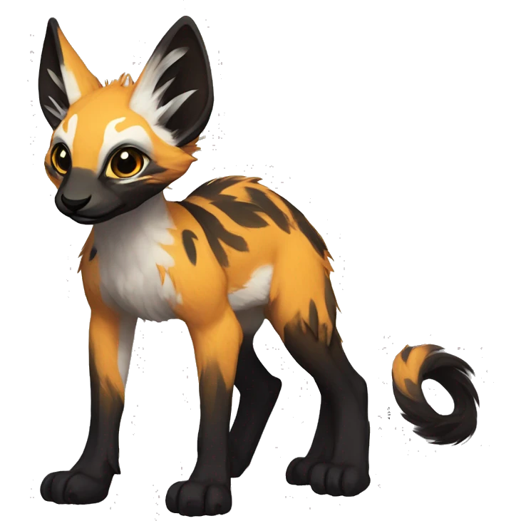 Modern Rare Fantasy Vernid-Trico-species by LiLaiRa, markings, full body emoji