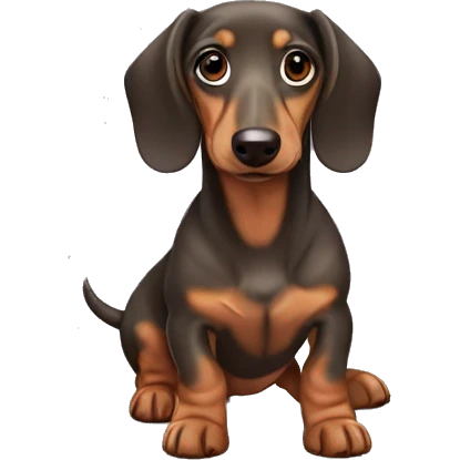 Dachshund Dapple￼ emoji