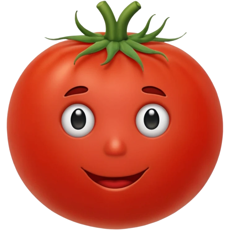 Eine Tomate mit Gesicht, armen, Beinen  emoji