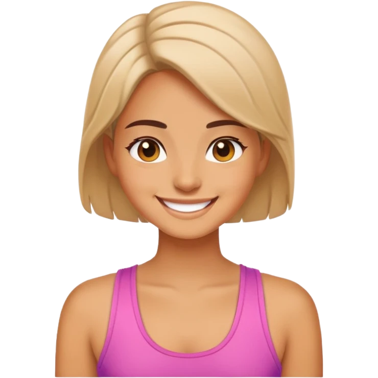 Happy chill girl  emoji