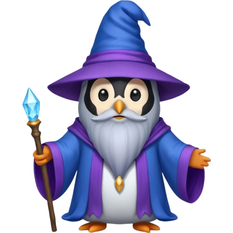 Penguin Wizard emoji