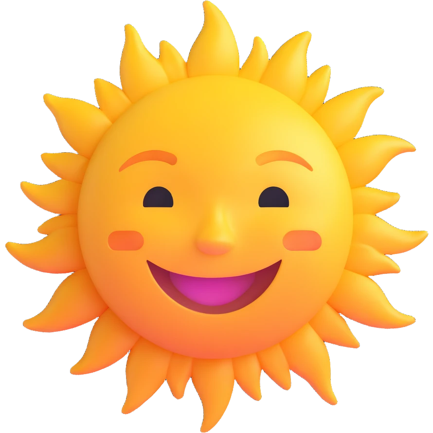 smiling sun emoji