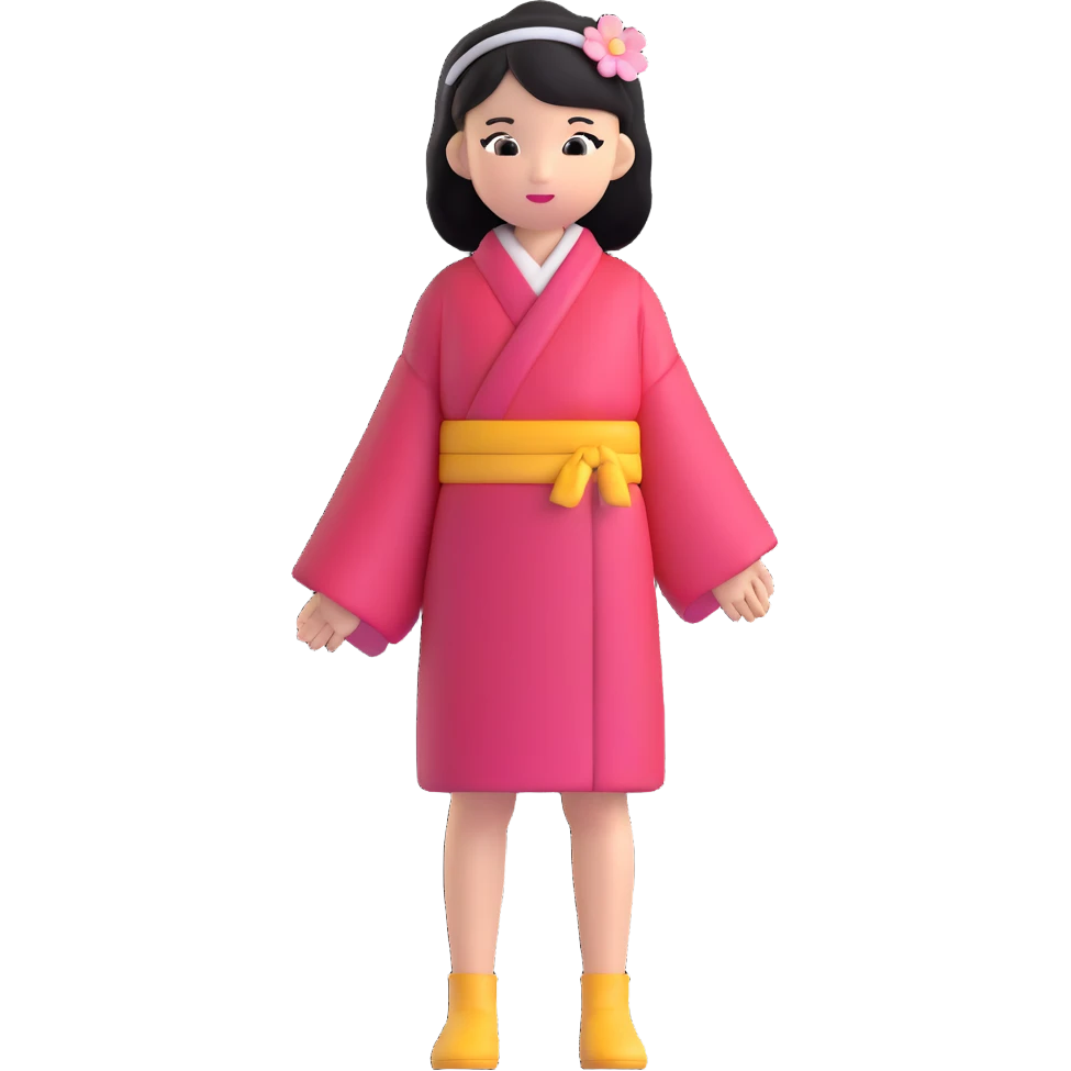 young 20-year-old Japanese girl emoji
