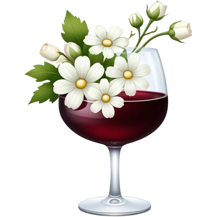 Winwine with Flowers e with Flowers  emoji