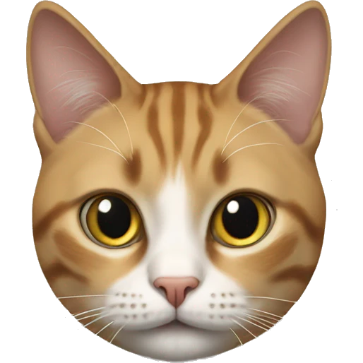 realistic cat in traditional media emoji