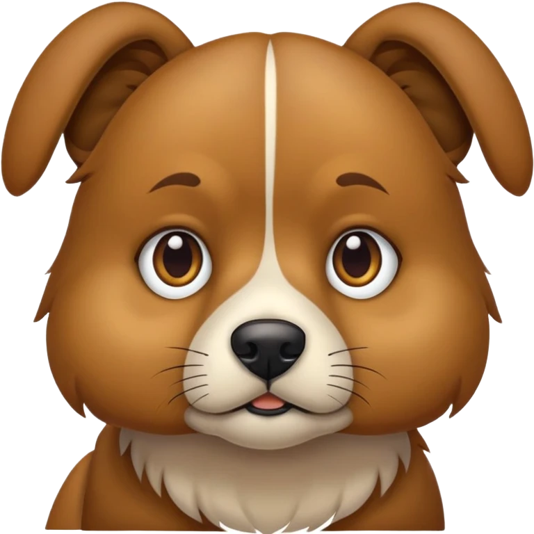 Un perro sentado  emoji