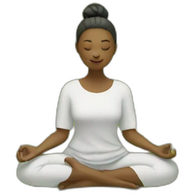 Meditation in garden emoji