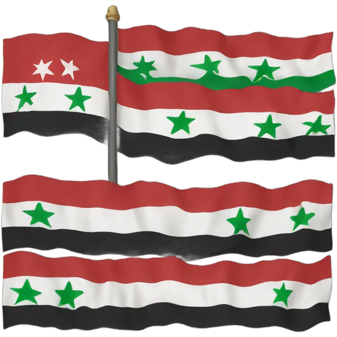 Syrian old flag emoji