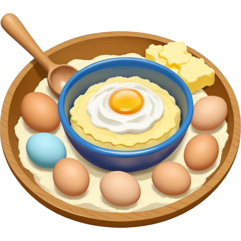 baking ingredients before preparation emoji
