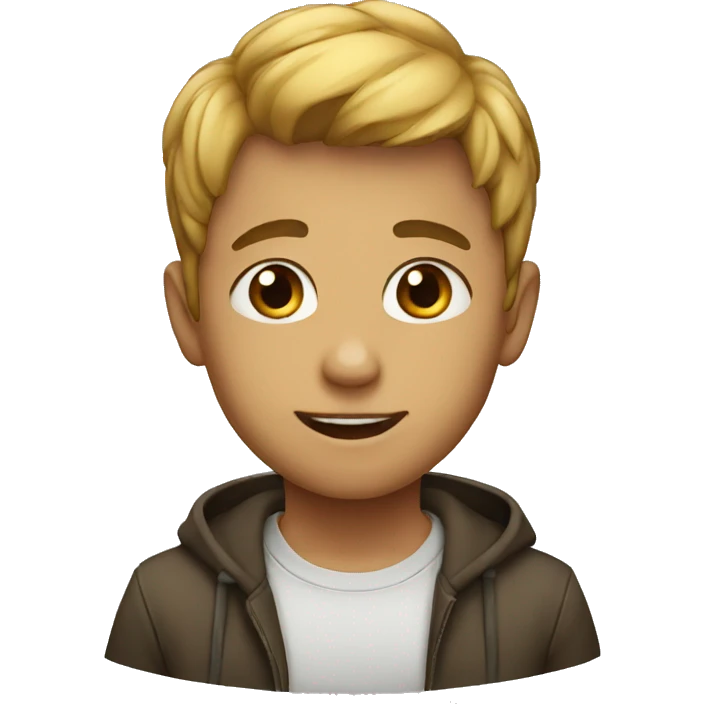 A cute boy emoji